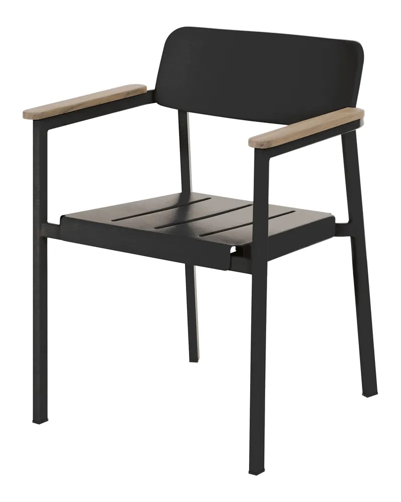 EMU Stapelbarer Sessel Shine - Braun - Teakholz - Designer Arik Levy 