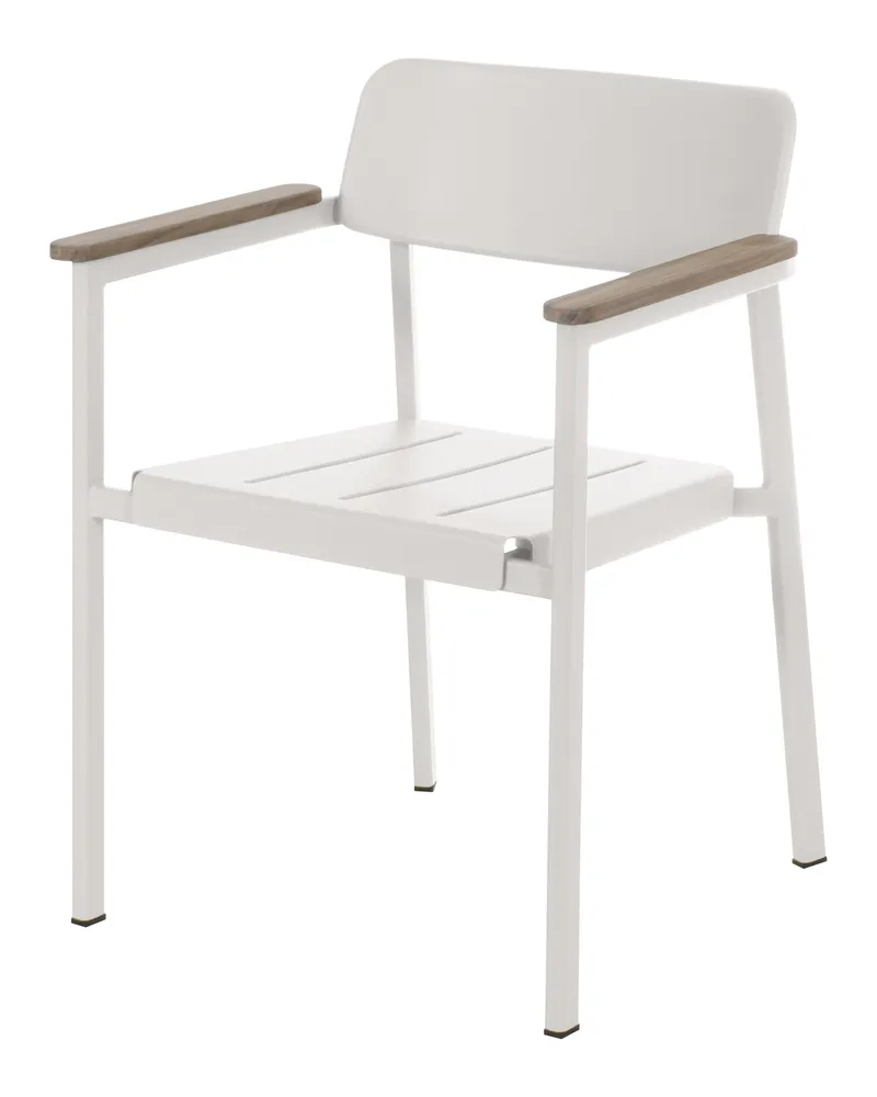 EMU Stapelbarer Sessel Shine - Braun - Teakholz - Designer Arik Levy 