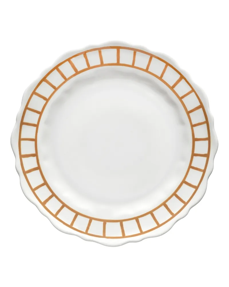 Serax Dessertteller Charly - Gelb - emaillierter Sandstein - Designer Marie Michielssen 