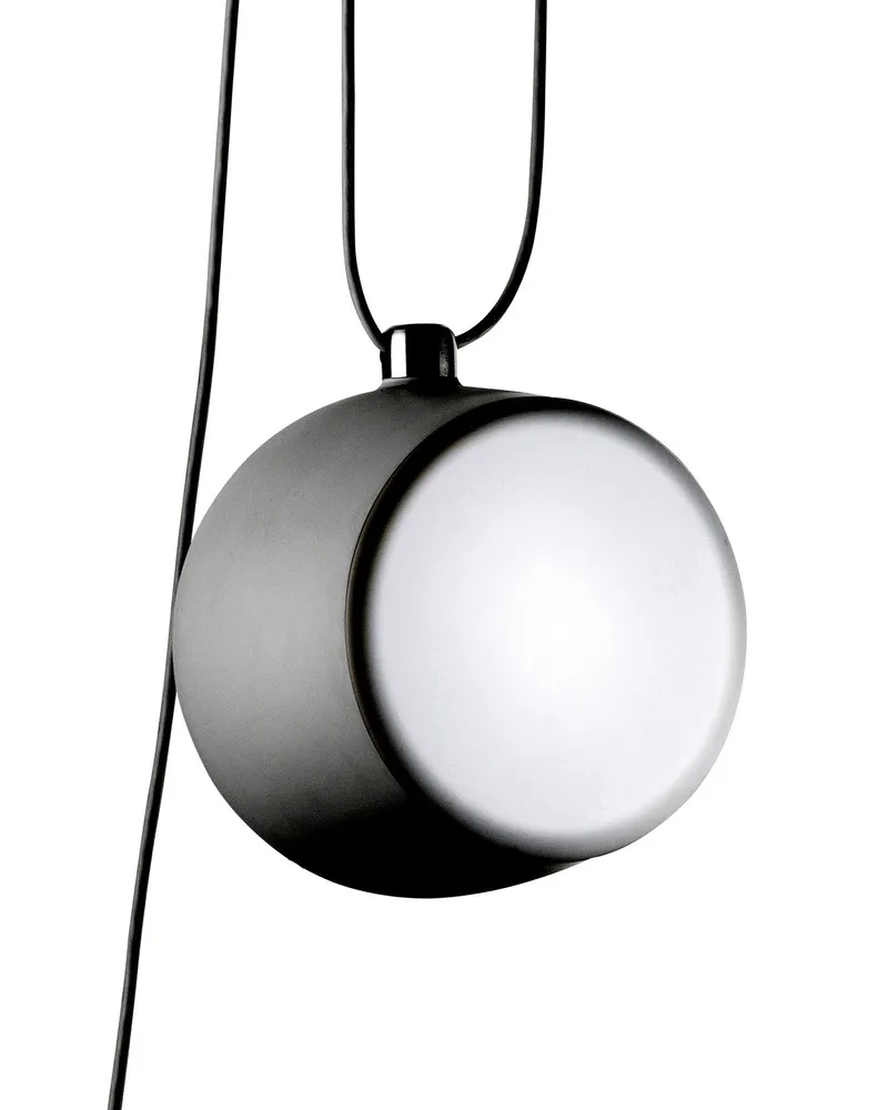 Flos Pendelleuchte AIM - Schwarz - bemaltes Aluminium - Designer Ronan & Erwan Bouroullec 
