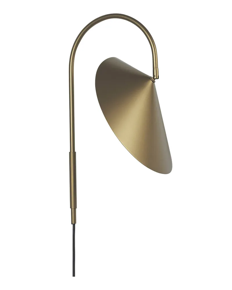 ferm LIVING Drehbare Wandleuchte Arum - Gold - Eisen 