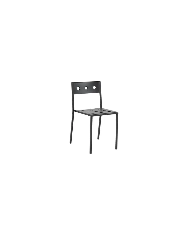 Hay Stapelbarer Stuhl Balcony - Schwarz - Pulverbeschichteter Stahl - Designer Ronan & Erwan Bouroullec 