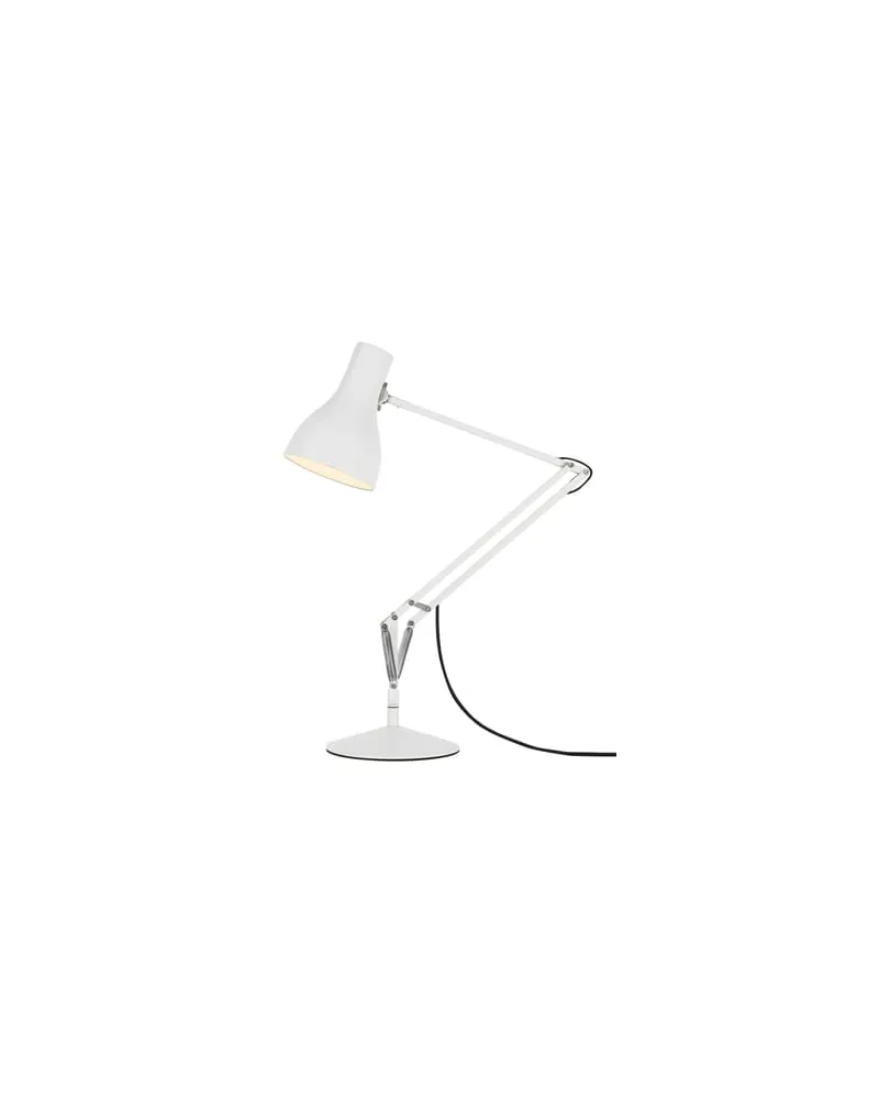 Anglepoise Tischleuchte Type 75 - Weiß - Gusseisen - Designer Kenneth Grange 