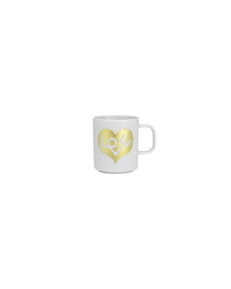 Vitra Becher Coffee Mugs - Gold - Porzellan - Designer Alexander Girard 