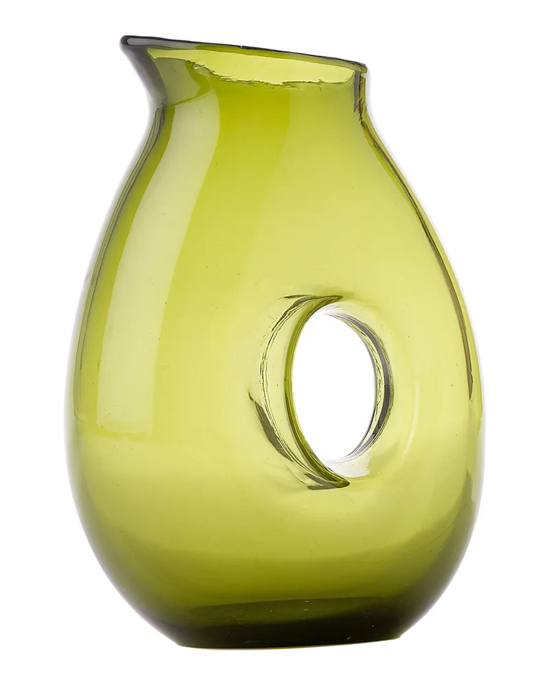 POLSPOTTEN Karaffe Jug - Grün - mundgeblasenes Glas - Designer Pols Potten Studio 