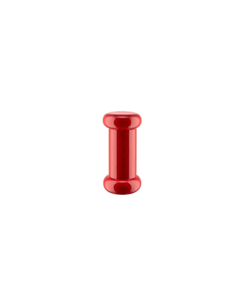 Alessi Salz- und Pfeffermühle Alessi 100 Values Collection - Rot - FSC-zertifizierte gedrechselte Buche - Designer Ettore Sottsass 
