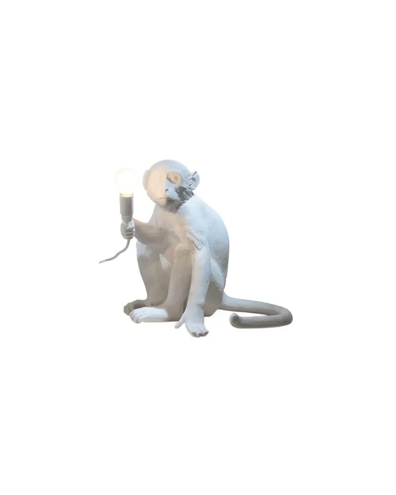 Seletti Tischleuchte Animaux - Weiß - Harz - Designer Marcantonio 