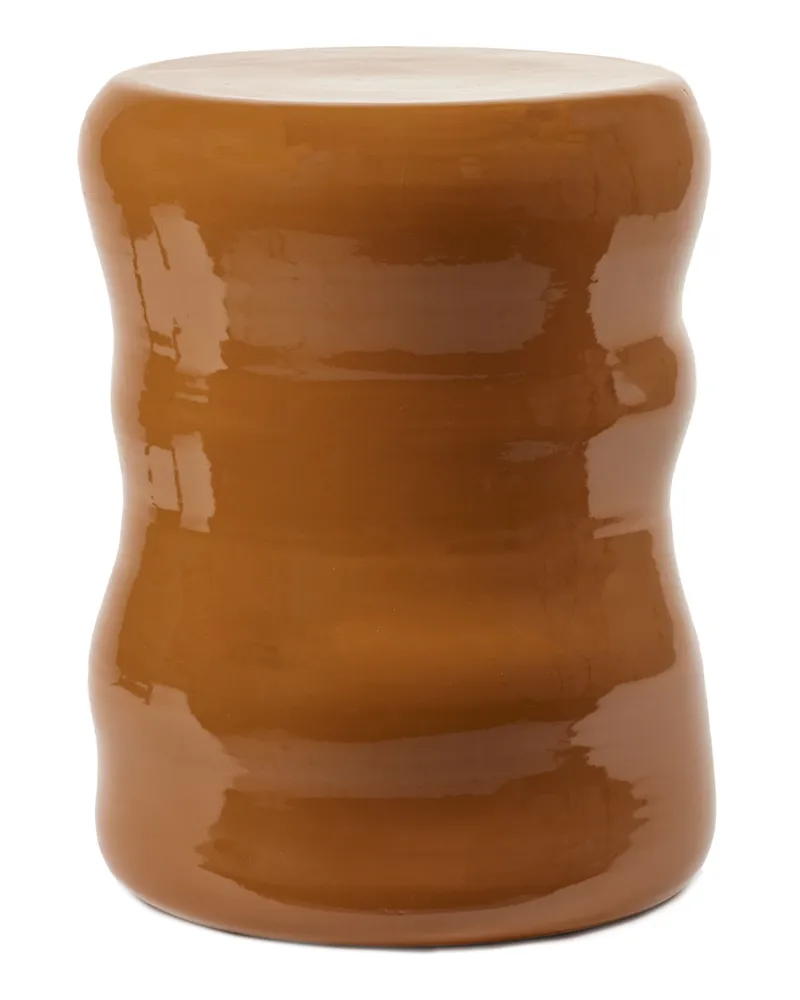 Serax Hocker Pawn - Orange - emailliertes Terrakotta - Designer Marie Michielssen 