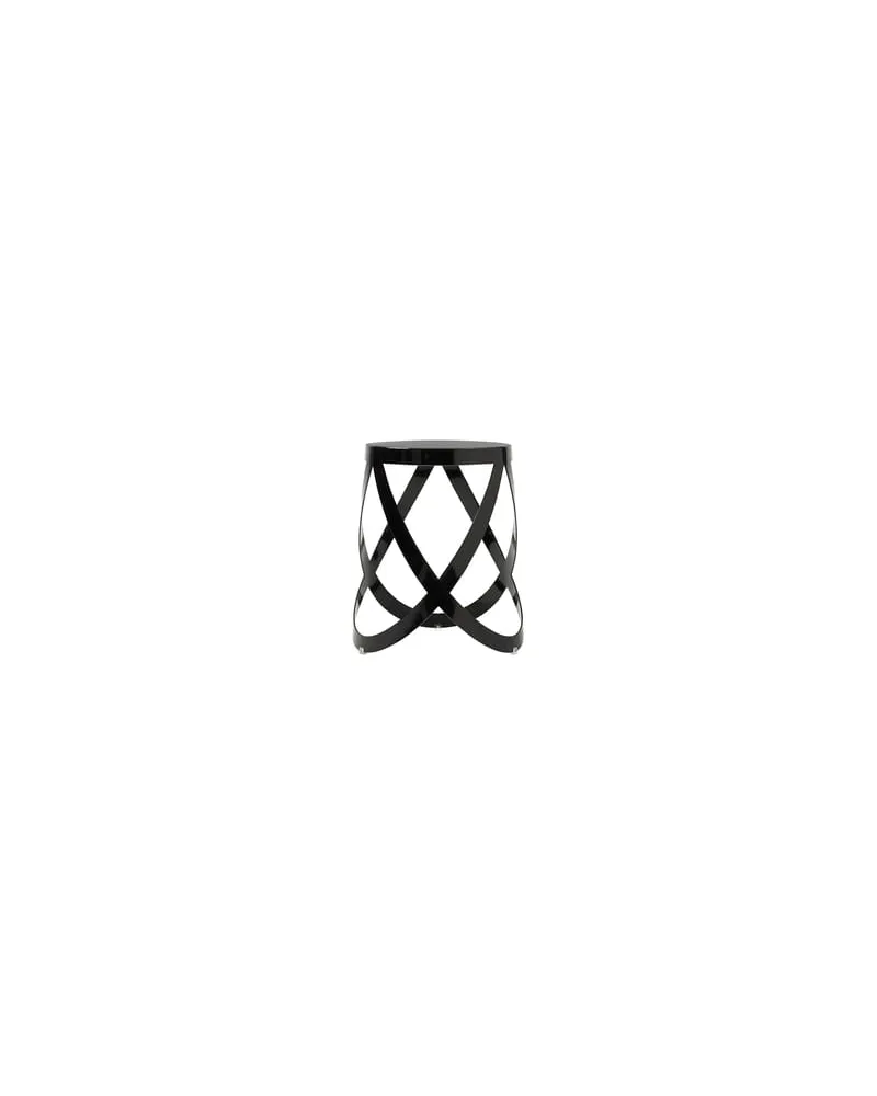 Cappellini Hocker Ribbon - Schwarz - Metall - Designer Nendo 
