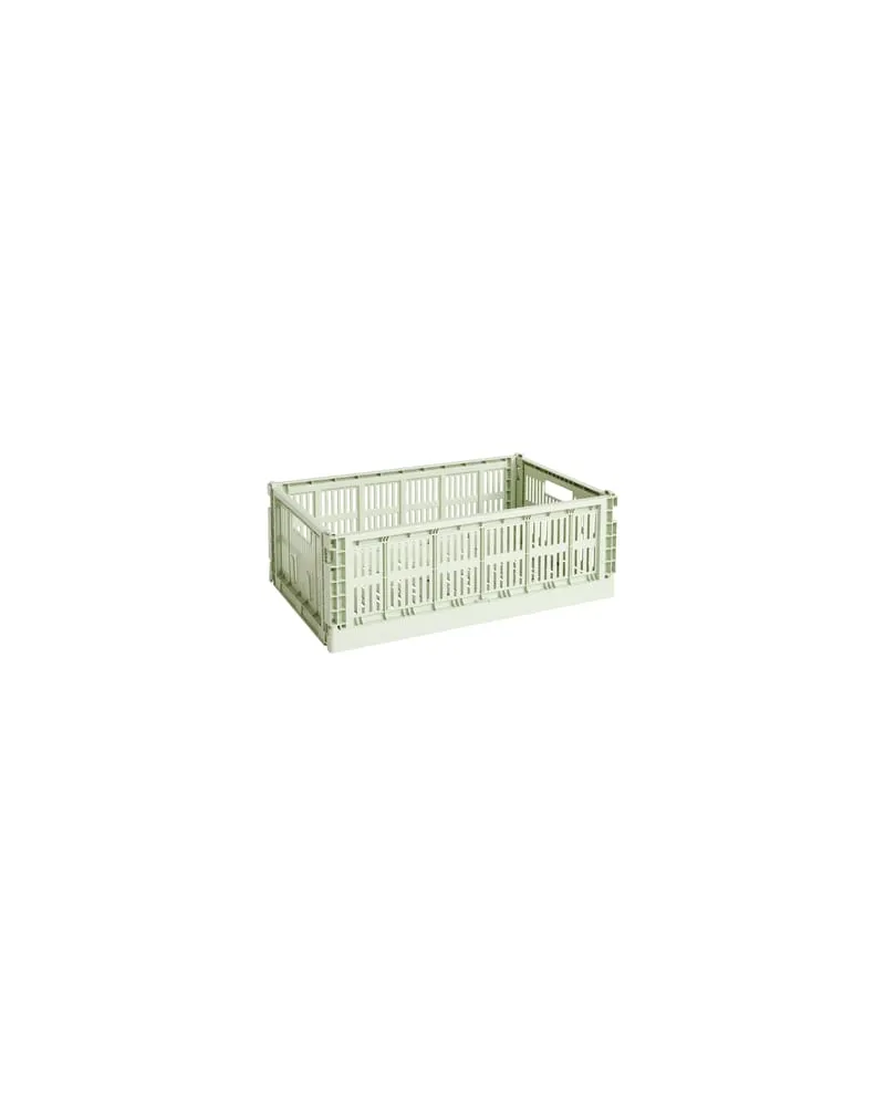 Hay Korb Colour Crate - Grün - Recyceltes Polypropylen - Designer Hay Studio 