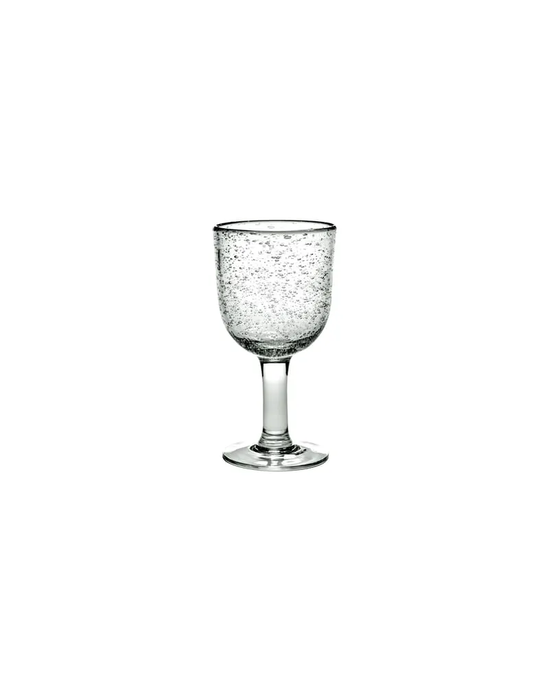 Serax Weinglas Pure - Transparent - Blasenglas - Designer Pascale Naessens 