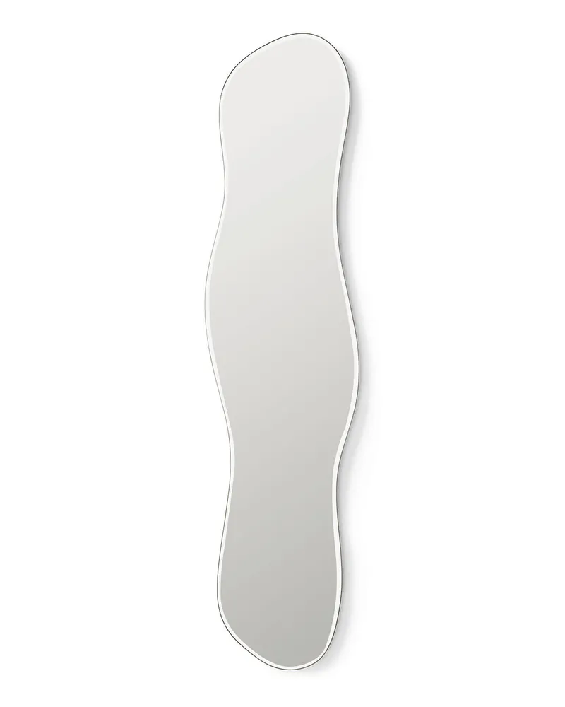 ferm LIVING Wandspiegel Pond - Silber - Dunkel verchromtes Zink - Designer Trine Andersen 