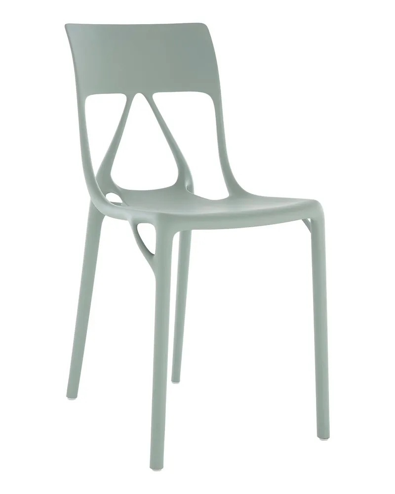 Kartell Stapelbarer Stuhl A. I. - Braun - Recyceltes PMMA - Designer Philippe Starck 