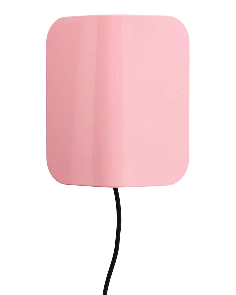 Hay Wandleuchte mit Stromkabel Apex - Rosa - bemalter Stahl - Designer John Tree 