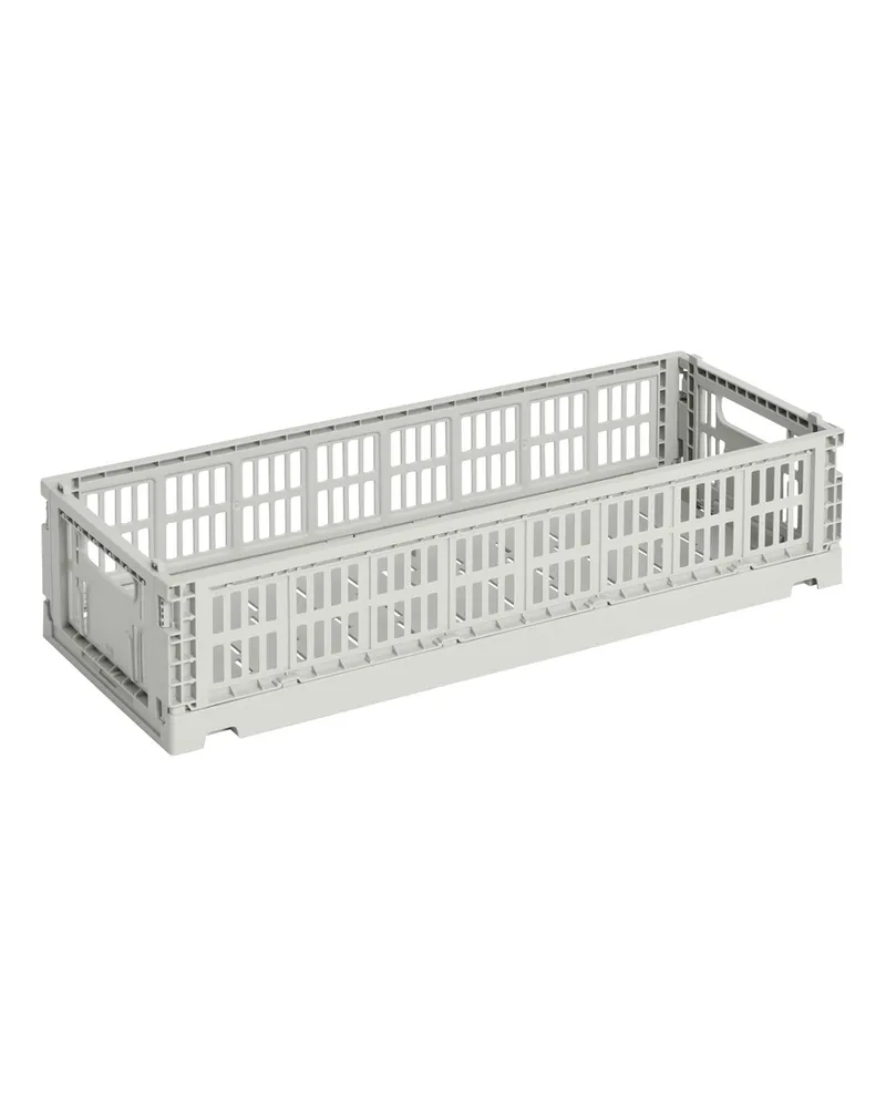 Hay Korb Colour Crate - Grau - Recyceltes Polypropylen - Designer Hay Studio 