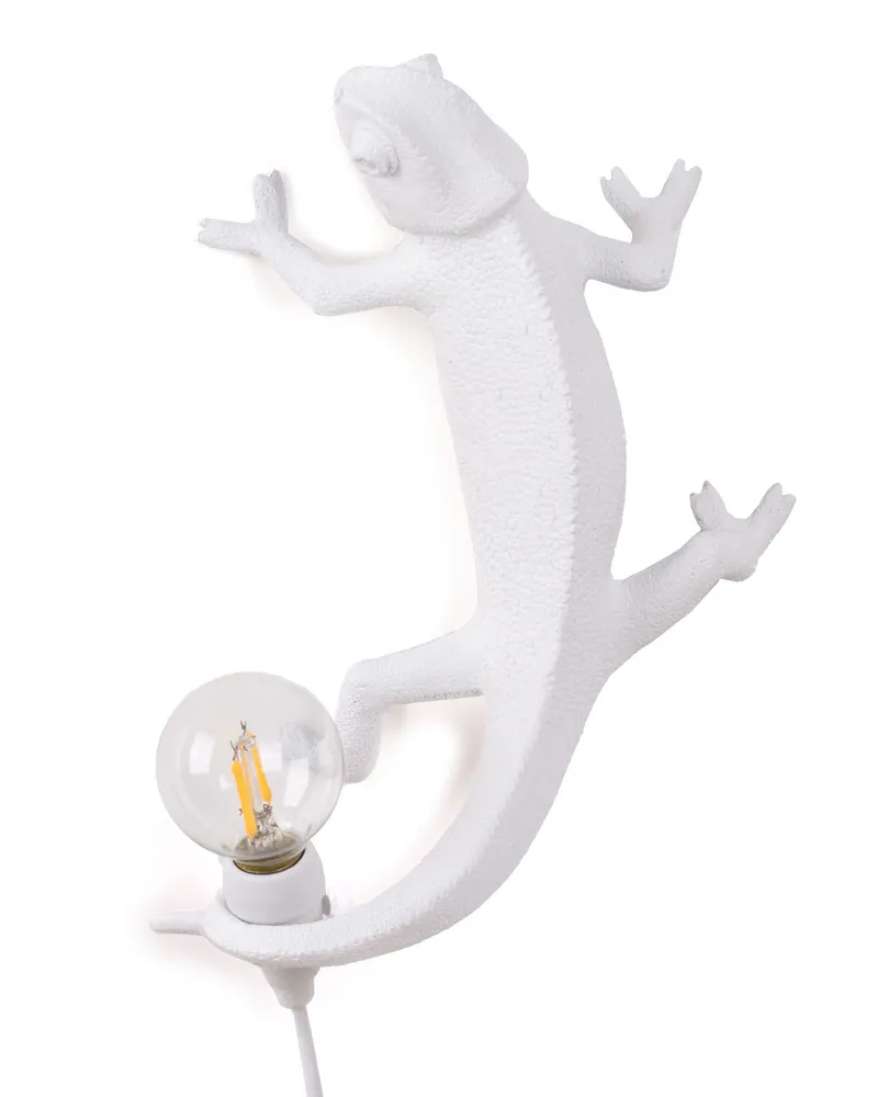 Seletti Wandleuchte mit Stromkabel Animaux - Weiß - Harz - Designer Marcantonio 