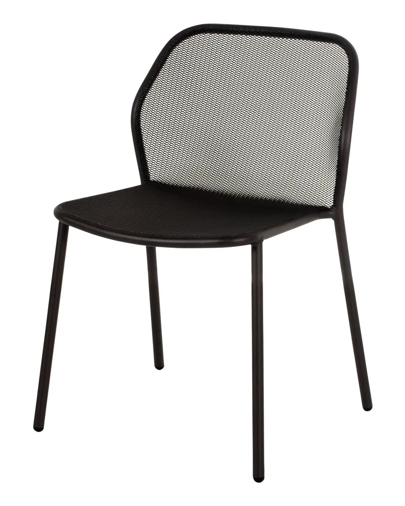 EMU Stapelbarer Stuhl Darwin - Schwarz - gefirnister Stahl - Designer LucidiPevere Studio 