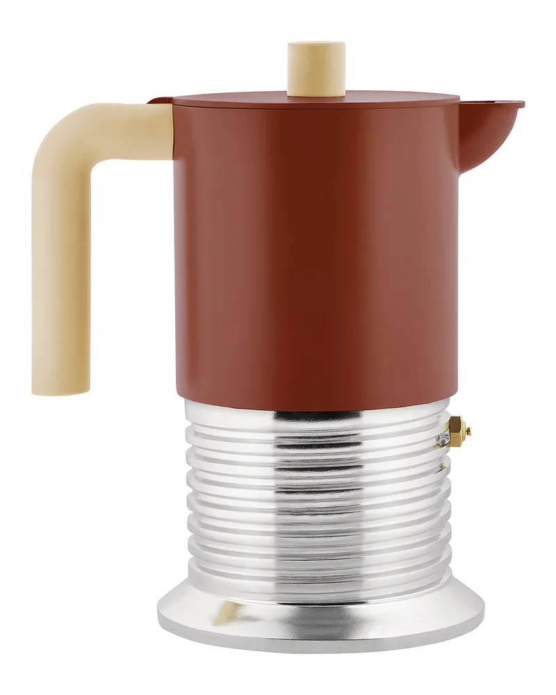 Alessi italienischer Kaffeebereiter Vite - Grün - Gegossenes Aluminium - Designer Philippe Malouin 