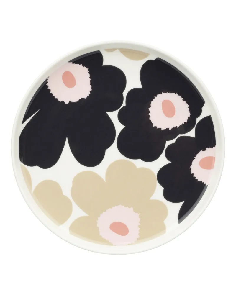 Marimekko Dessertteller Unikko - Beige - Sandstein - Designer Maija Isola 