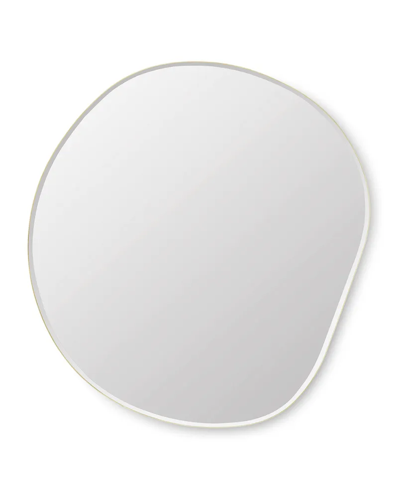 ferm LIVING Wandspiegel Pond - Metall - Zink verchromt 