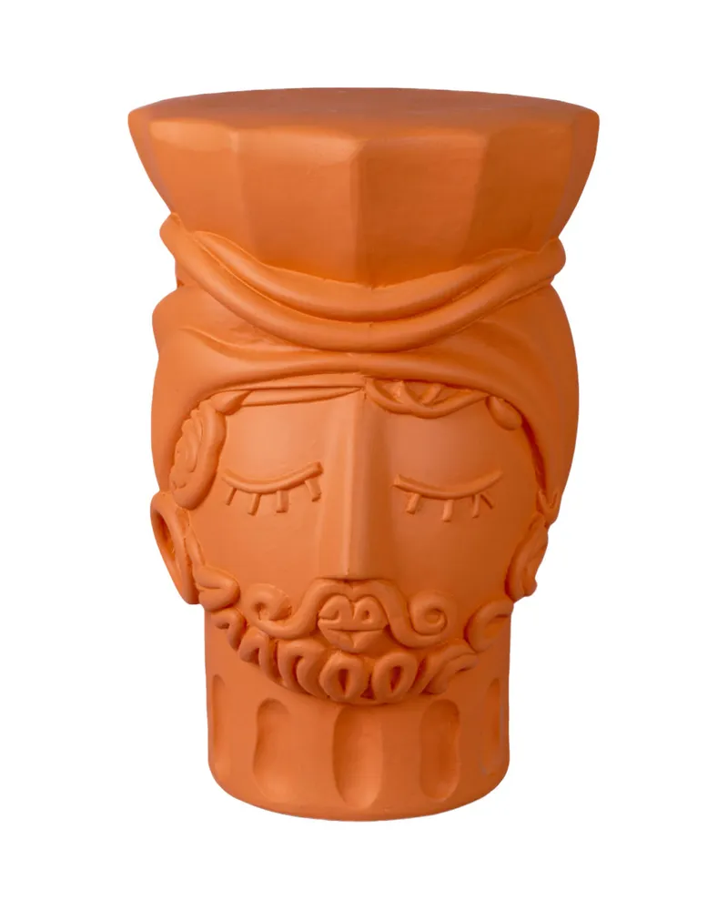 Seletti Hocker Magna Graecia - Orange - Terrakotta - Designer Antonio Aricò 