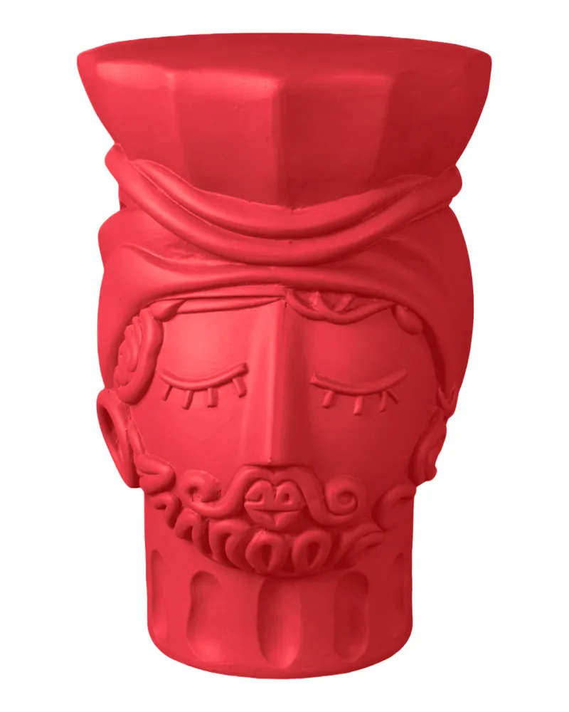 Seletti Hocker Magna Graecia - Blau - Terrakotta - Designer Antonio Aricò 