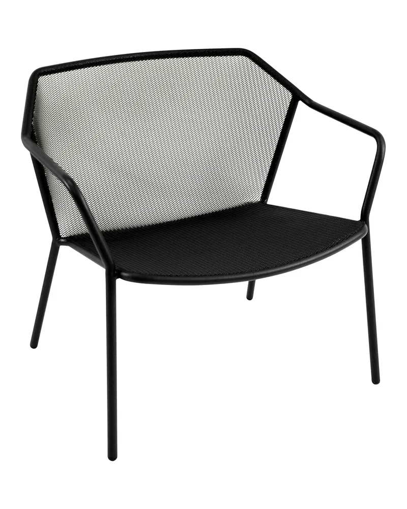 EMU Stapelbarer Sessel Darwin - Schwarz - gefirnister Stahl - Designer LucidiPevere Studio 