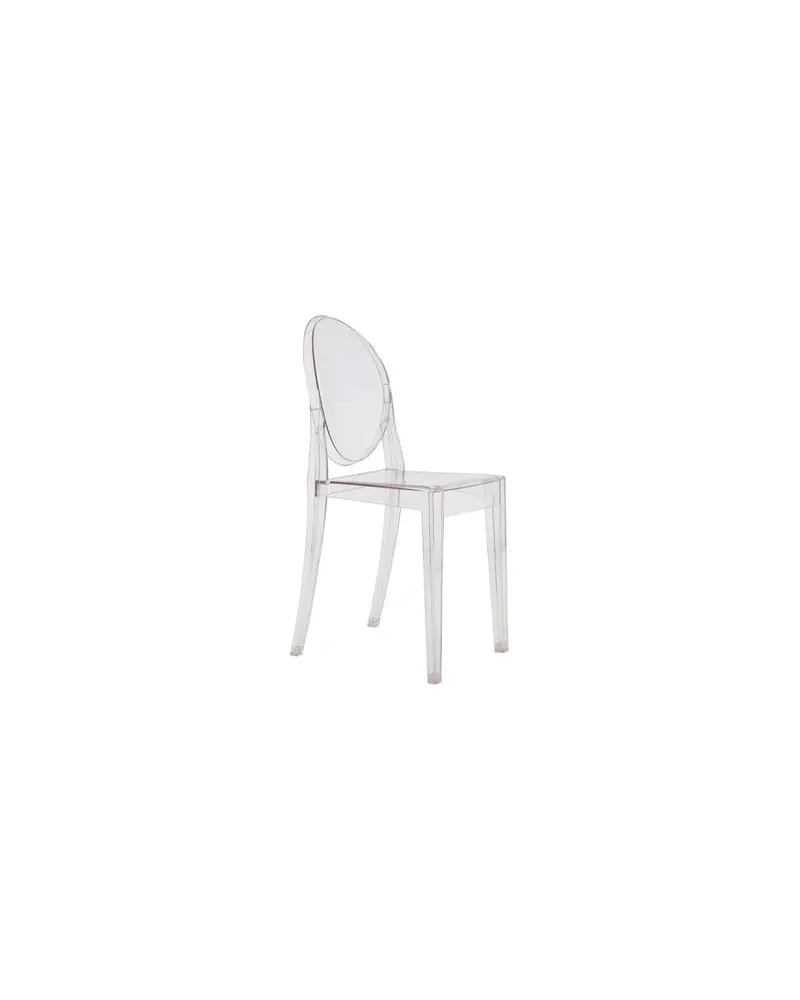 Kartell Stapelbarer Stuhl Ghost - Transparent - Polycarbonat 2.0 - Designer Philippe Starck 