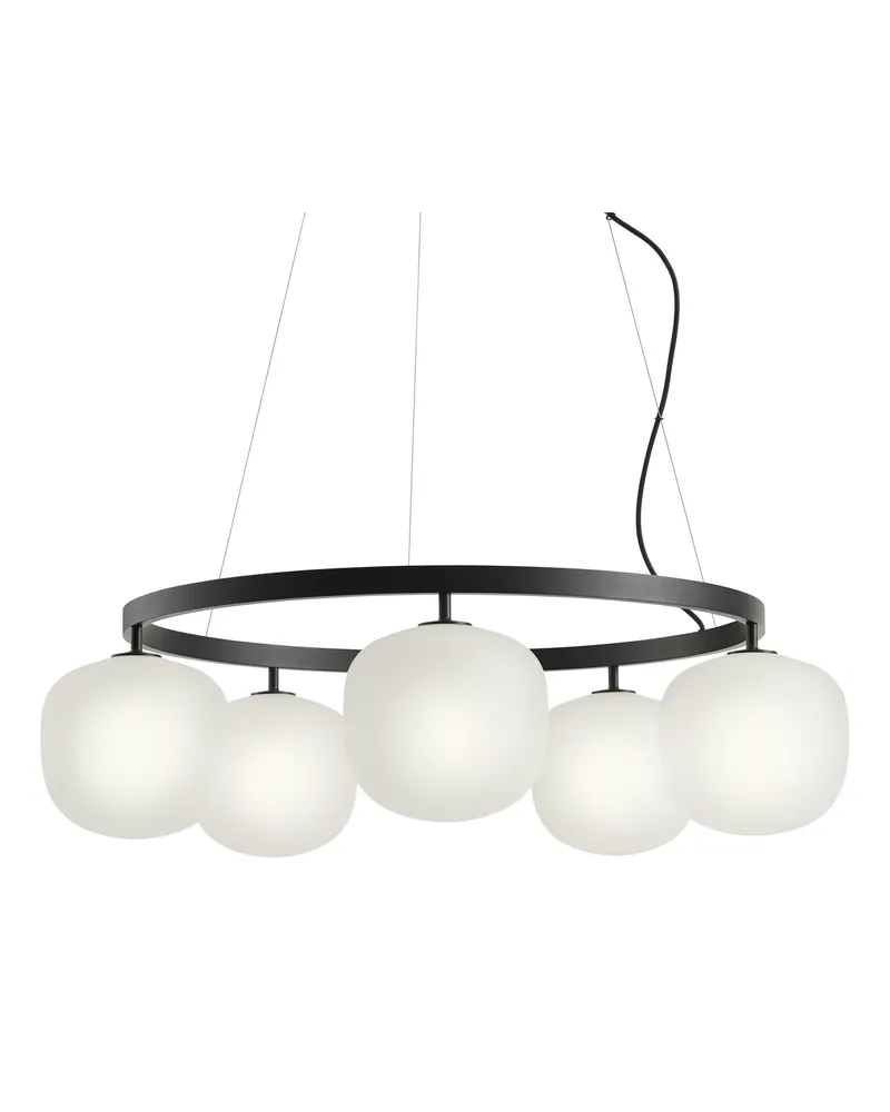 Muuto Pendelleuchte Rime - Schwarz - Thermolackiertes Aluminium - Designer TAF Studio 