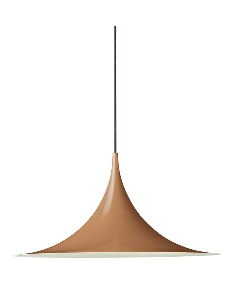 Gubi Pendelleuchte Semi - Weiß - emailliertes Metall - Designer Torsten Thorup 