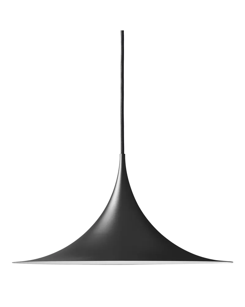 Gubi Pendelleuchte Semi - Weiß - emailliertes Metall - Designer Torsten Thorup 