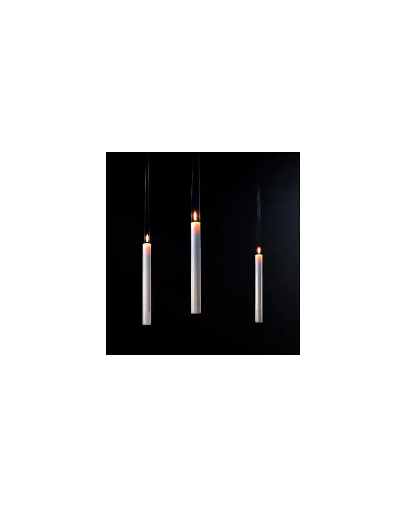 Ingo Maurer Kerze Fly Candle Fly! - Weiß - Wachs - Designer Georg Baldele 