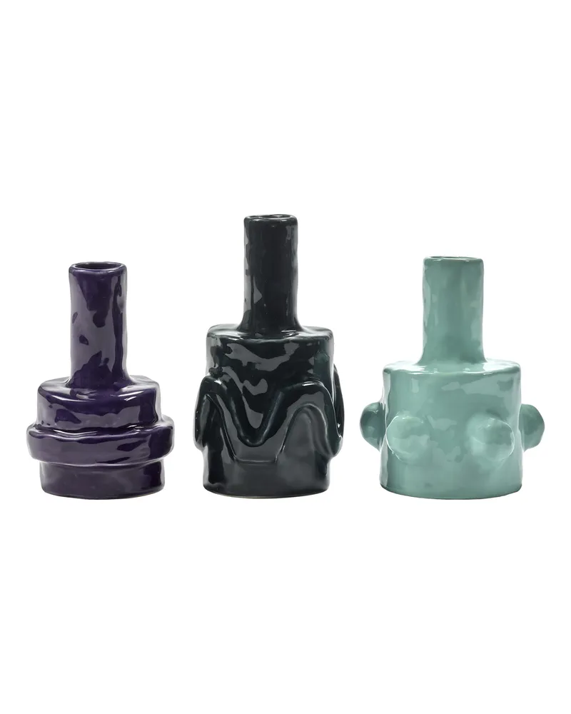 Serax Vase Molly - Bunt - emaillierter Sandstein - Designer Marie Michielssen 
