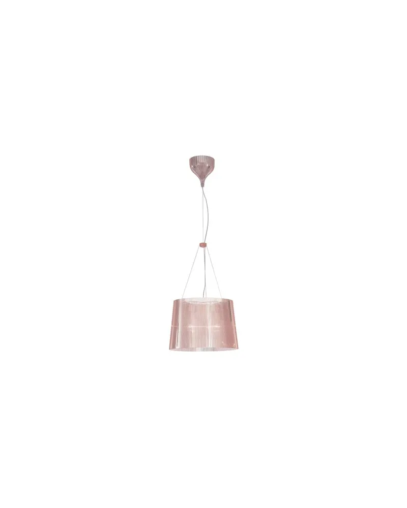 Kartell Pendelleuchte E - Rosa - Polycarbonat 2.1 - Designer Ferruccio Laviani 