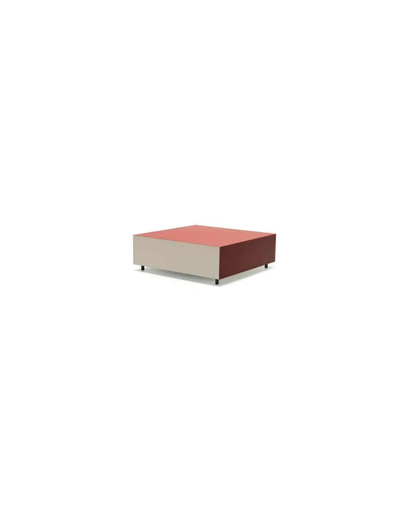 Established & Sons Couchtisch Bloc - Rot - Hochdruck-Laminat - Designer Pauline Deltour 