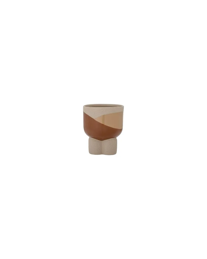 Bloomingville Blumentopf Pot de fleurs - Braun - Sandstein 