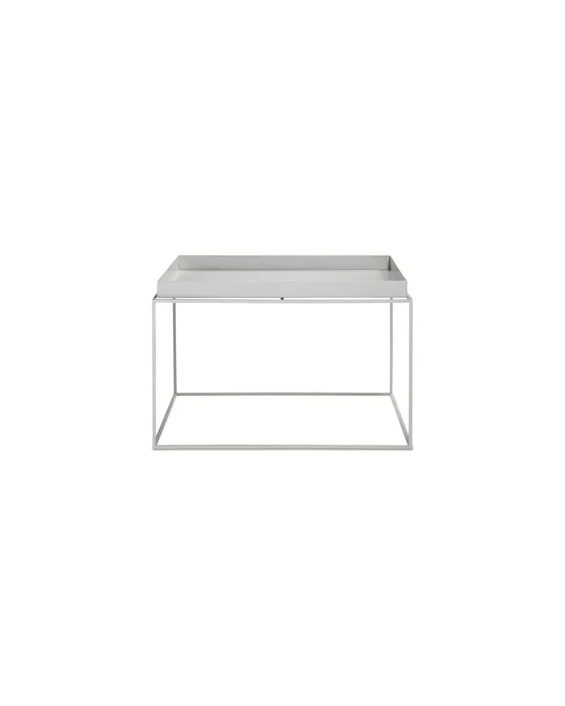 Hay Beistelltisch Tray - Grau - lackierter Stahl - Designer Hay Studio 