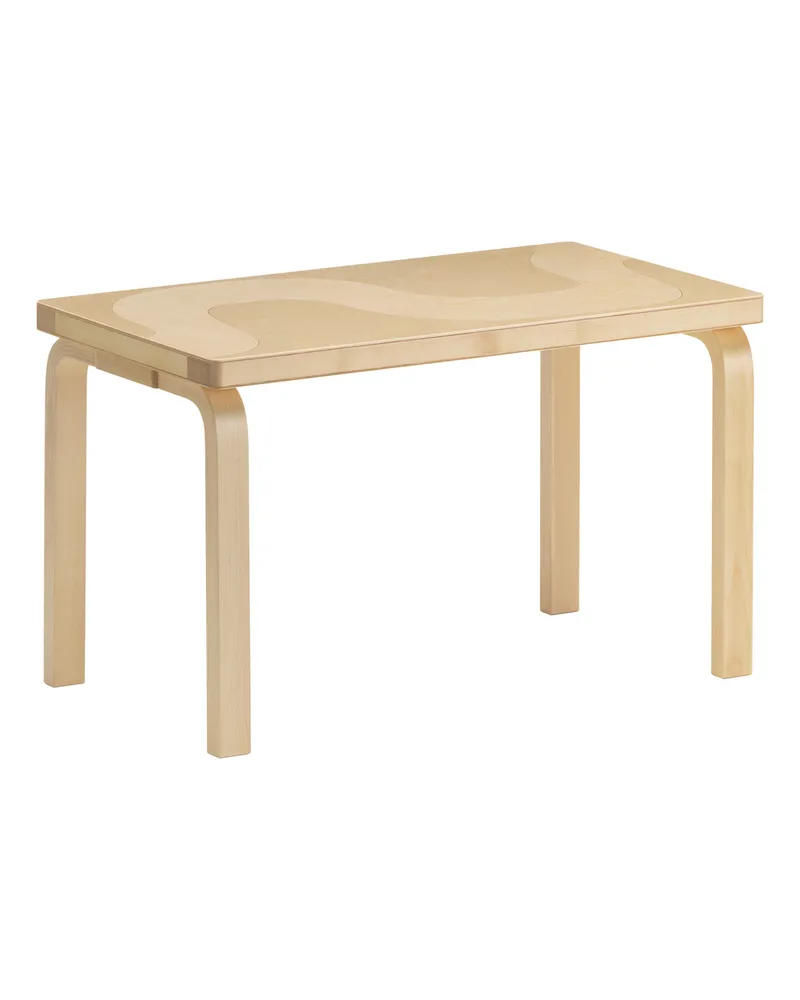 Artek Bank Artek + Marimekko - Holz natur - Birke Schichtholz - Designer Maija Isola 