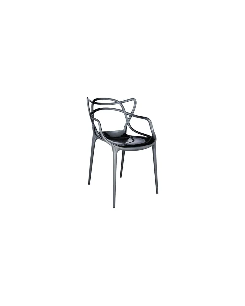 Kartell Stapelbarer Stuhl Masters - Metall - Recyceltes thermoplast. Technopolymer - Designer Philippe STARCK with Eugeni QUITLLET 