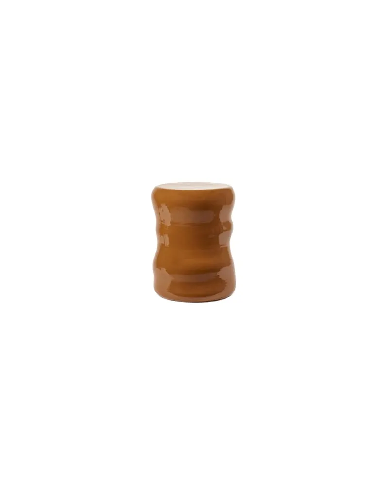 Serax Hocker Pawn - Orange - emailliertes Terrakotta - Designer Marie Michielssen 