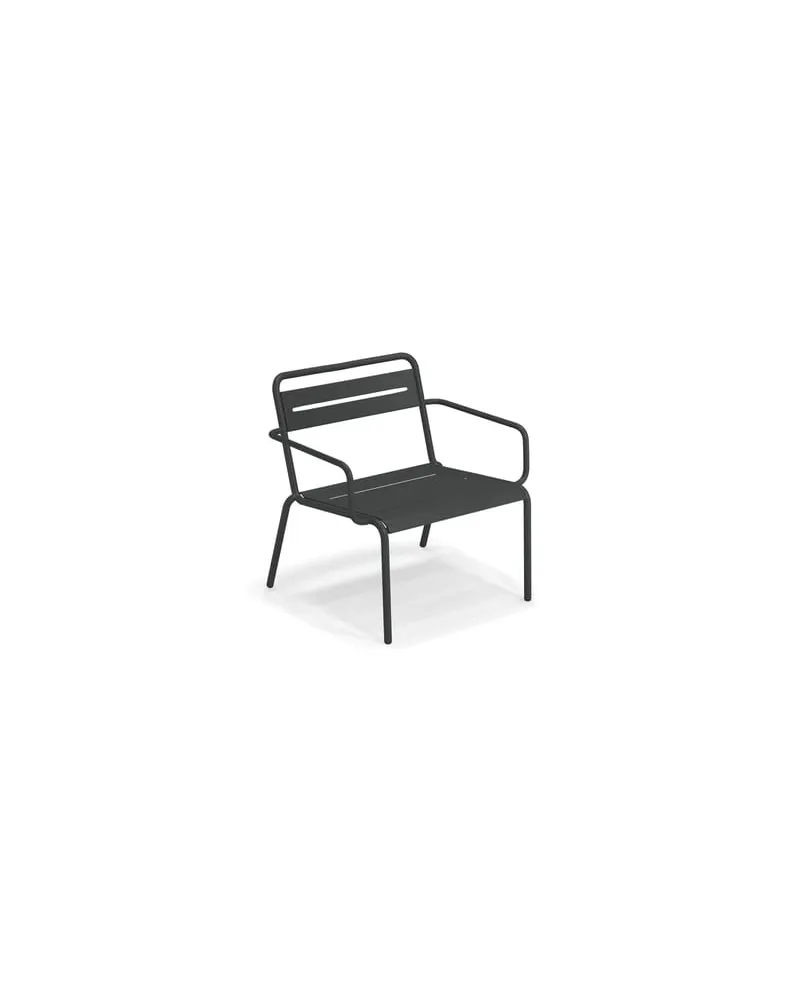 EMU Niedrig stapelbarer Sessel Star - Metall - Galvanisiertes Blech 