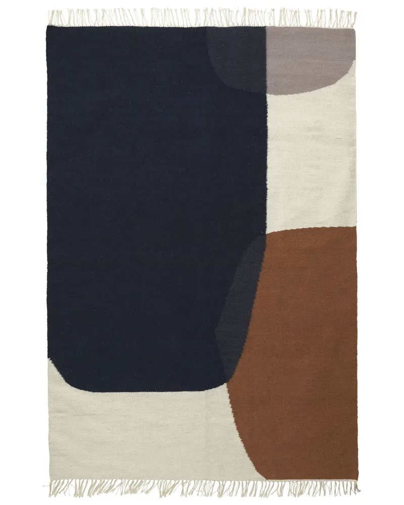 ferm LIVING Teppich Tapis - Braun - Wolle - Designer Trine Andersen 