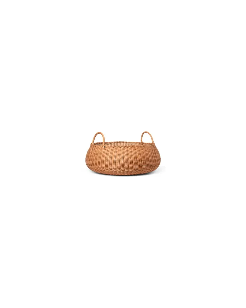 ferm LIVING Korb Braided - Holz natur - Geflochtenes Rattan 