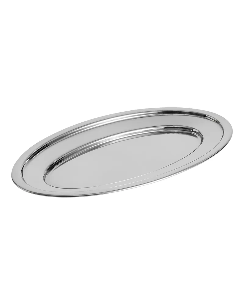 Hay Servierplatte Essential - Silber - polierter rostfreier Stahl 