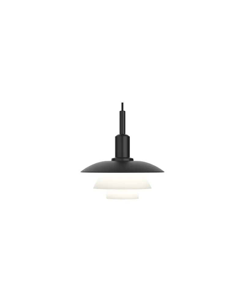 Louis Poulsen Pendelleuchte PH - Schwarz - mundgeblasenes Glas - Designer Poul Henningsen 