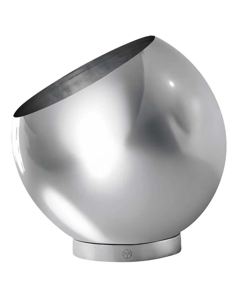 AYTM Blumentopf Globe - Silber - rostfreier Stahl 