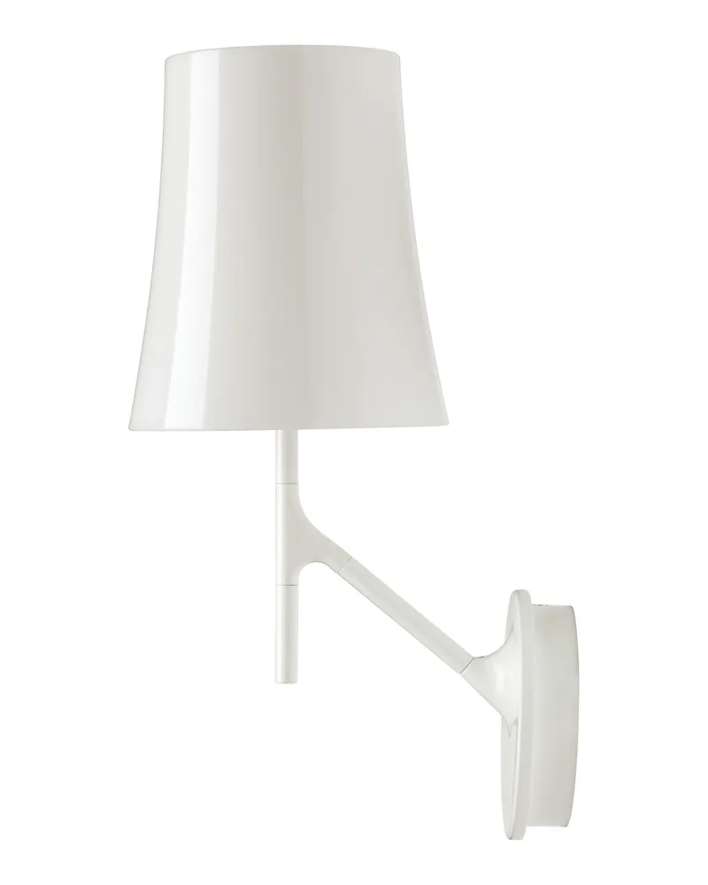 Foscarini Wandleuchte Birdie - Weiß - klarlackbeschichteter rostfreier Stahl - Designer Ludovica & Roberto Palomba 