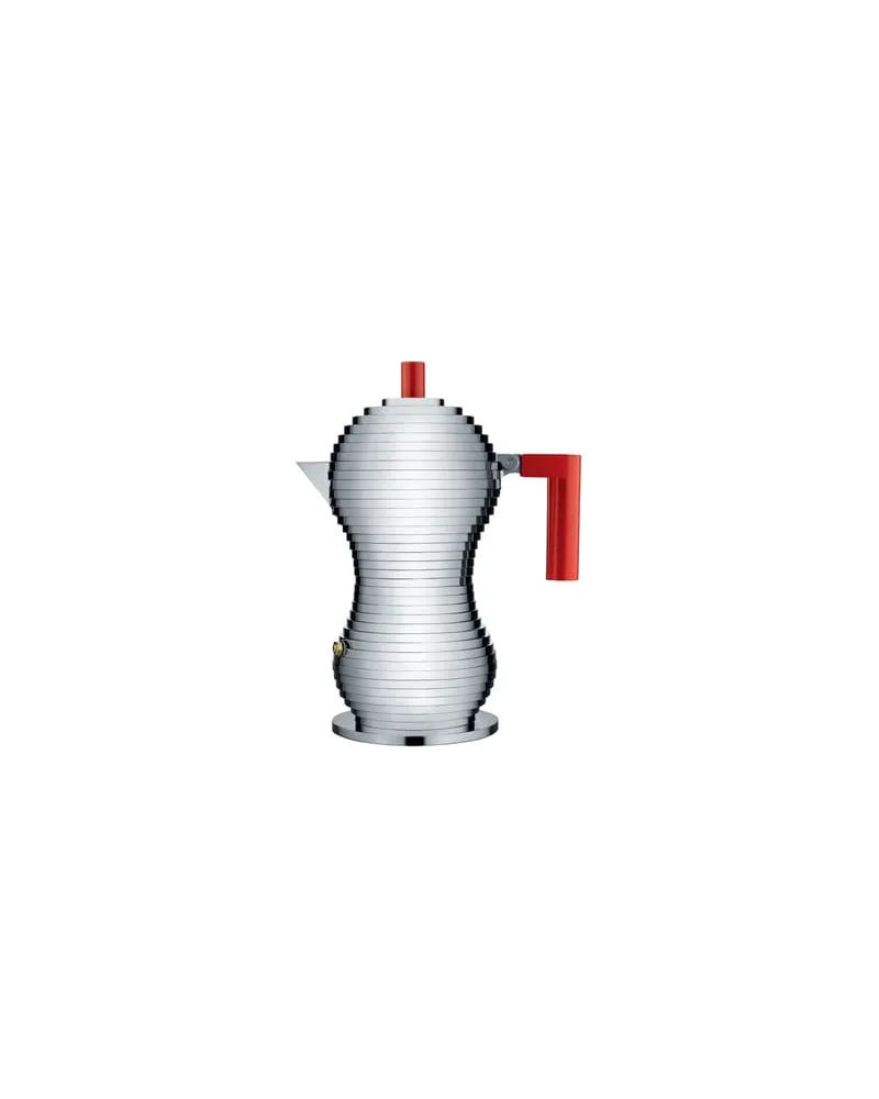 Alessi italienischer Kaffeebereiter Pulcina - Metall - Gussaluminium - Designer Michele de Lucchi 