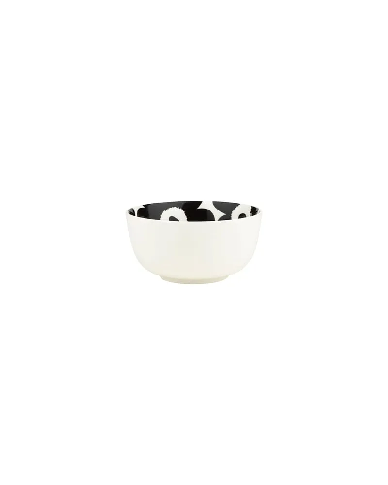 Marimekko Schale Unikko - Schwarz - Sandstein - Designer Maija Isola 