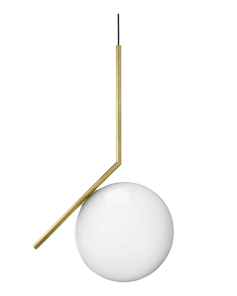 Flos Pendelleuchte IC - Gold - Stahl 24 Karat Gold Finish - Designer Michael Anastassiades 